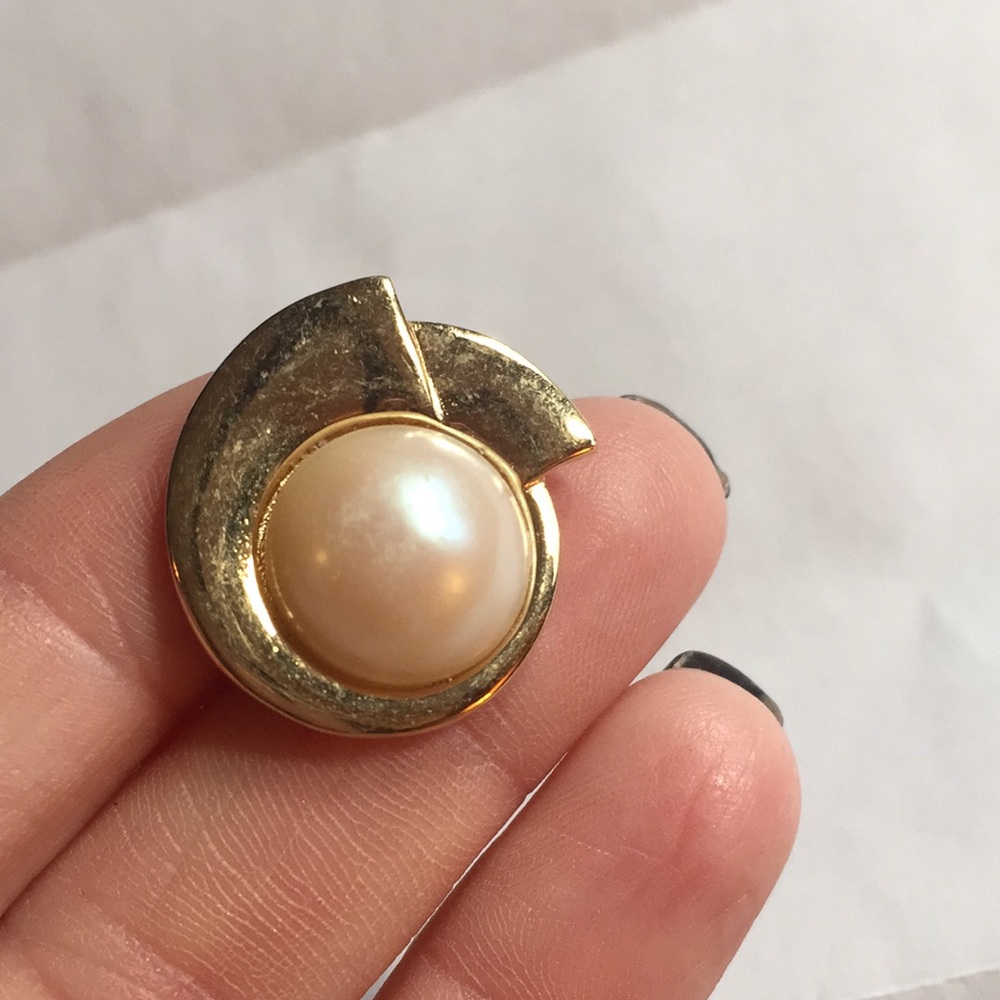 Givenchy Vintage earrings gold/ Pearl